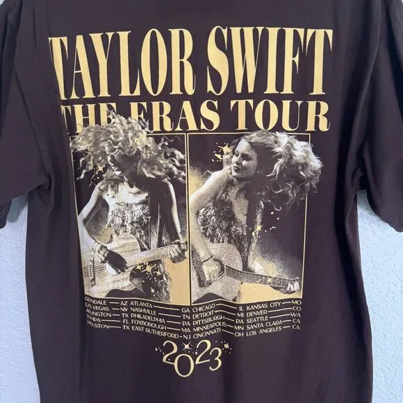 Taylor Swift Shirt Women Medium Eras Tour Fearless Album Tee 2023 Official Merch - Picture 8 of 11